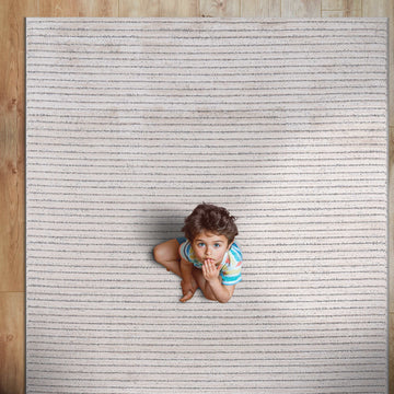Matisse Woven Non-Slip Indoor Thin Stripe Area Rug - Ornate Home