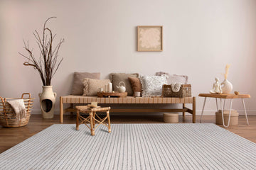 Matisse Woven Non-Slip Indoor Thin Stripe Area Rug - Ornate Home
