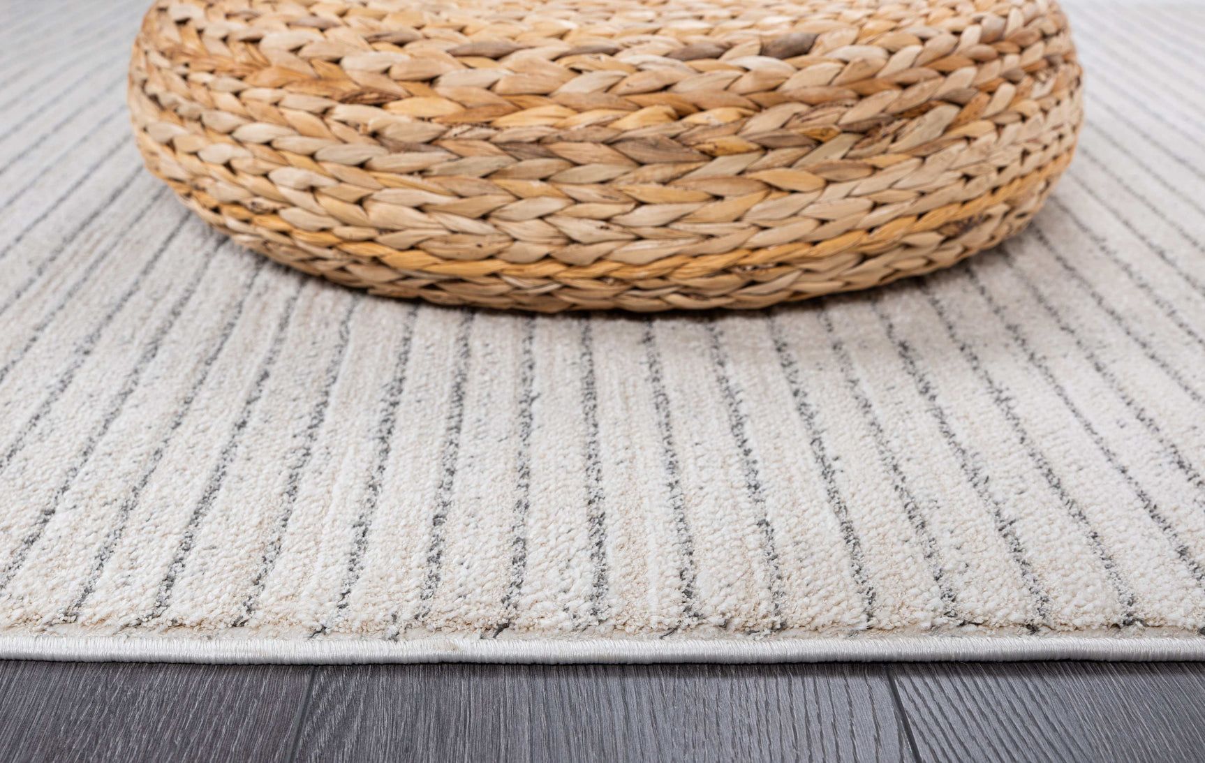 Matisse Woven Non-Slip Indoor Thin Stripe Area Rug - Ornate Home