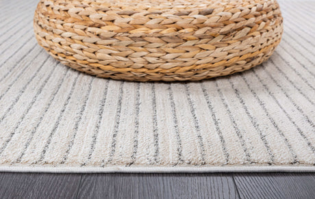 Matisse Woven Non-Slip Indoor Thin Stripe Area Rug - Ornate Home