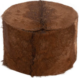 Matola Acorn Large Round Ottoman - Ornate Home