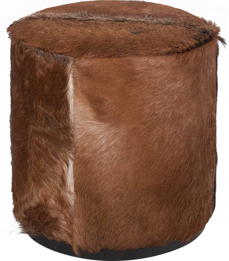 Matola Acorn Small Round Ottoman - Ornate Home