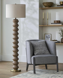Matozinhos Dark Brown Floor Lamp - Ornate Home
