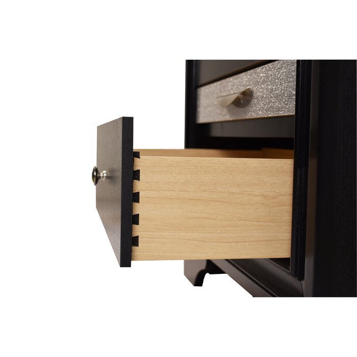 Matrix Black Queen Storage Bed - Ornate Home