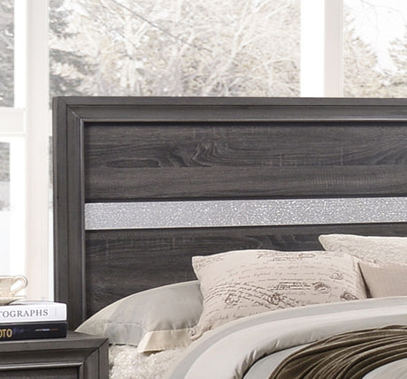 Matrix Gray King Stoage Bedroom Set / 5pc - Ornate Home