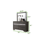 Matrix Gray King Stoage Bedroom Set / 5pc - Ornate Home