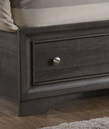 Matrix Gray King Storage Bed - Ornate Home