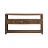 Mattai Natural 4 Drawer Console Table - Ornate Home