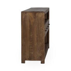 Mattai Natural 4 Drawer Console Table - Ornate Home