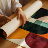 “Modern Balance” – Bold Mid-Century Abstract Geometric Print