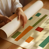 “Stacked Harmony” – Mid-Century Modern Geometric Art Print