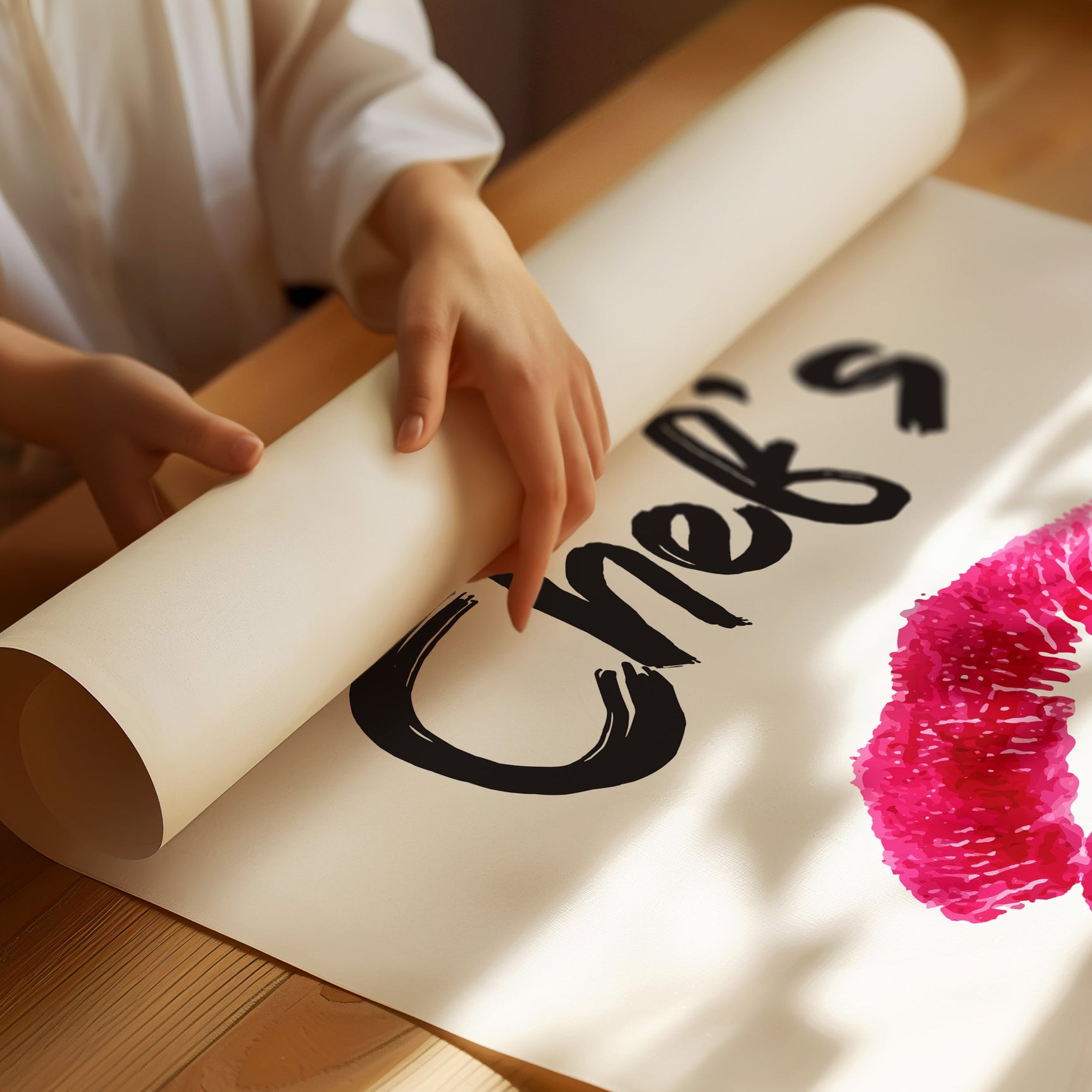 Sizzling Kiss - Culinary Art Print