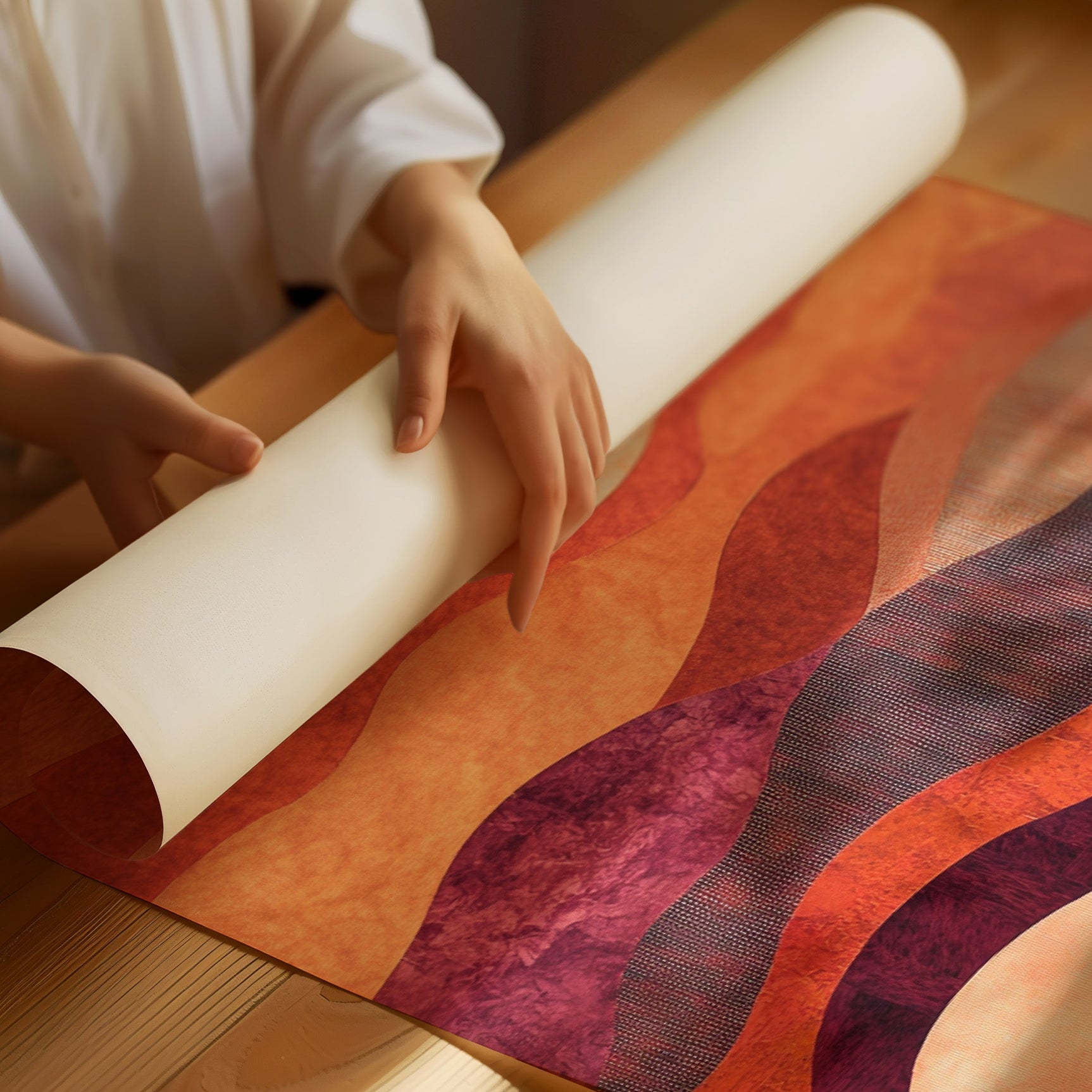 Sunset Serenade - Vibrant Abstract Canvas Art