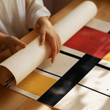 Modular Rhythm – Abstract Primary Color Grid Art