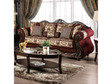 Matteo Burgundy/Brown Sofa & Loveseat - Ornate Home