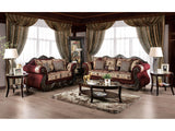 Matteo Burgundy/Brown Sofa & Loveseat - Ornate Home