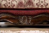 Matteo Burgundy/Brown Sofa & Loveseat - Ornate Home