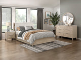 Matteo Light Oak Ceruse/Oyster 4-Piece Queen Bedroom Set - Ornate Home