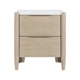 Matteo Light Oak Ceruse/Oyster 4-Piece Queen Bedroom Set - Ornate Home