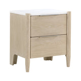 Matteo Light Oak Ceruse/Oyster 4-Piece Queen Bedroom Set - Ornate Home