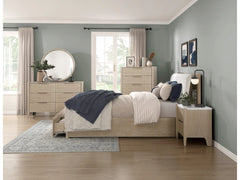 Matteo Light Oak Ceruse/Oyster 5-Piece Queen Bedroom Set - Ornate Home