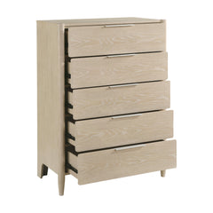 Matteo Light Oak Ceruse/Oyster 5-Piece Queen Bedroom Set - Ornate Home