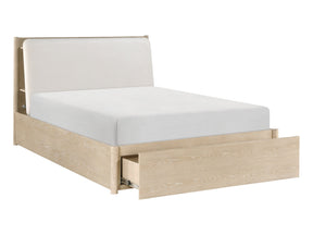 Matteo Light Oak Eastern King Platform Bed - Ornate Home