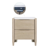 Matteo Light Oak Nightstand - Ornate Home