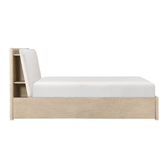 Matteo Light Oak Queen Platform Bed - Ornate Home