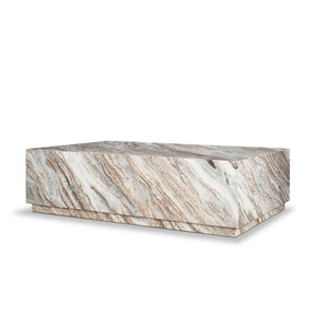 Matteo Pink Solid Marble Rectangular Coffee Table
