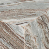 Matteo Pink Solid Marble Rectangular Coffee Table