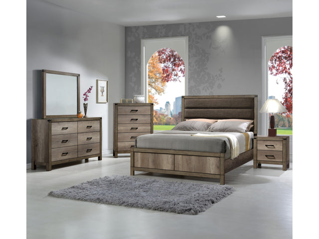 Matteo Weathered Gray Panel Bedroom Set - Ornate Home