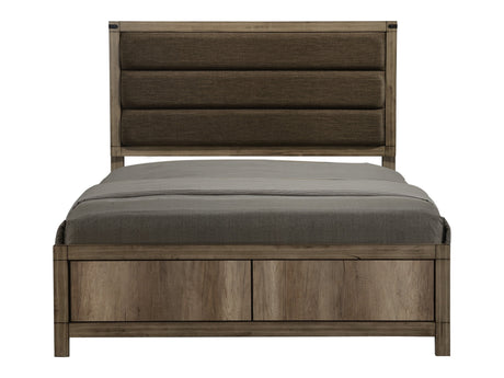 Matteo Weathered Gray Queen Panel Bed - Ornate Home
