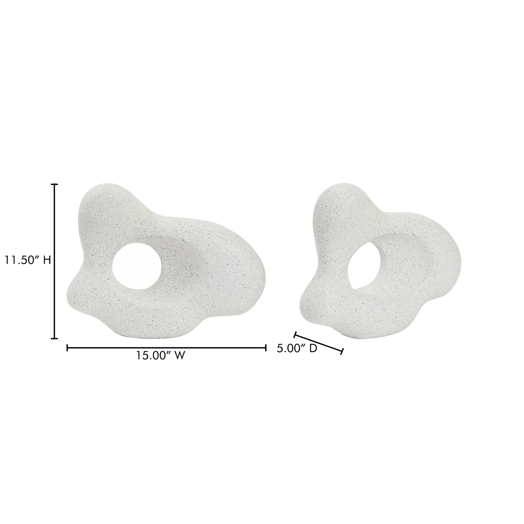 Matter Flecked Stone Ecomix Sculpture - Ornate Home