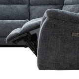 Mattheus Charcoal Gray Power Sectional - Ornate Home