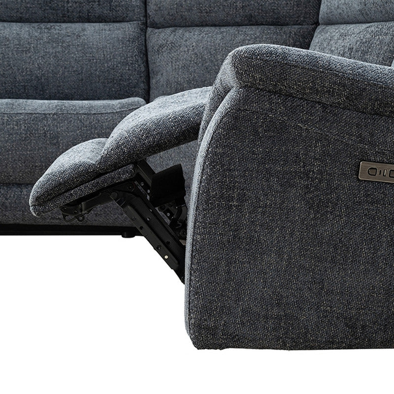Mattheus Charcoal Gray Power Sectional - Ornate Home