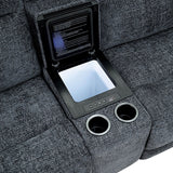 Mattheus Charcoal Gray Power Sectional - Ornate Home