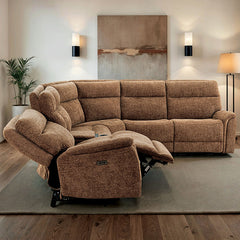 Mattheus Cypress Brown Power Sectional - Ornate Home