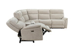 Mattheus Dove Gray Power Sectional - Ornate Home