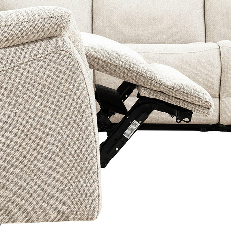 Mattheus Dove Gray Power Sectional - Ornate Home