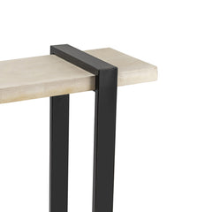 Matthews Cream/Black Console Table - Ornate Home
