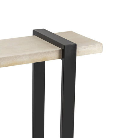 Matthews Cream/Black Console Table - Ornate Home