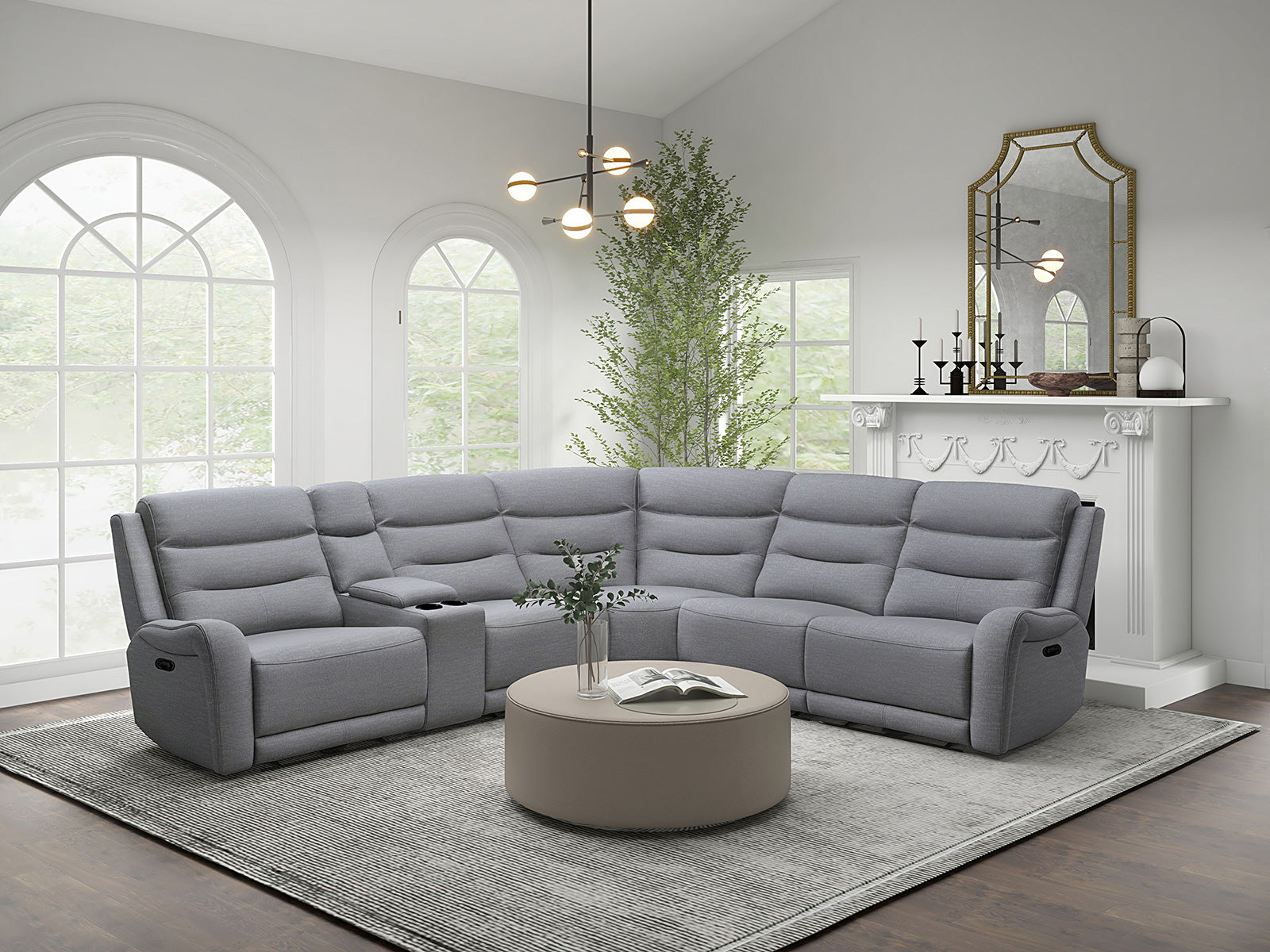 Matthias Gray Sectional - Ornate Home
