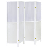 Mattison White Room Divider - Ornate Home
