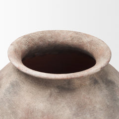 Mattone Taupe Rustic Weather Terracotta Vase - Ornate Home