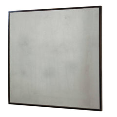 Matty Black Antiqued Square Mirrors (Set of 2) - Ornate Home