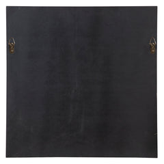 Matty Black Antiqued Square Mirrors (Set of 2) - Ornate Home