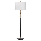 Maud Aged Black Floor Lamp - Ornate Home