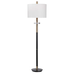 Maud Aged Black Floor Lamp - Ornate Home