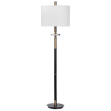 Maud Aged Black Floor Lamp - Ornate Home